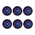 Dark Pisces Zodiac Sign Print Coaster Set
