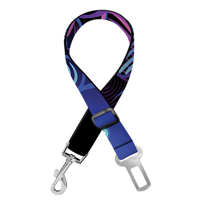 Dark Pisces Zodiac Sign Print Dog Seat Belt
