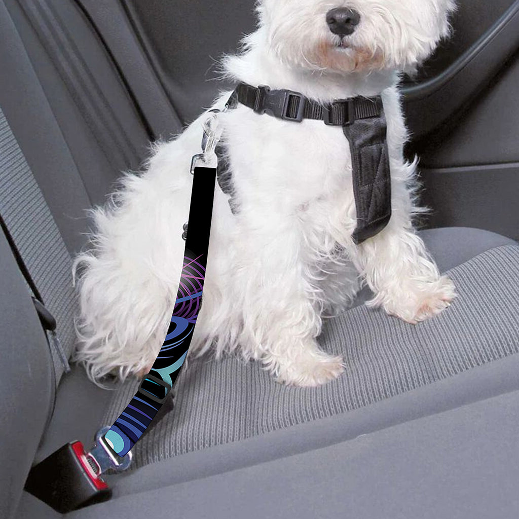 Dark Pisces Zodiac Sign Print Dog Seat Belt