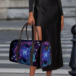 Dark Pisces Zodiac Sign Print Duffle Bag