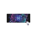 Dark Pisces Zodiac Sign Print Extended Mouse Pad