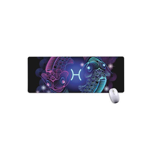 Dark Pisces Zodiac Sign Print Extended Mouse Pad