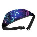 Dark Pisces Zodiac Sign Print Fanny Pack