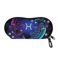 Dark Pisces Zodiac Sign Print Glasses Case