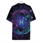 Dark Pisces Zodiac Sign Print Hawaiian Shirt