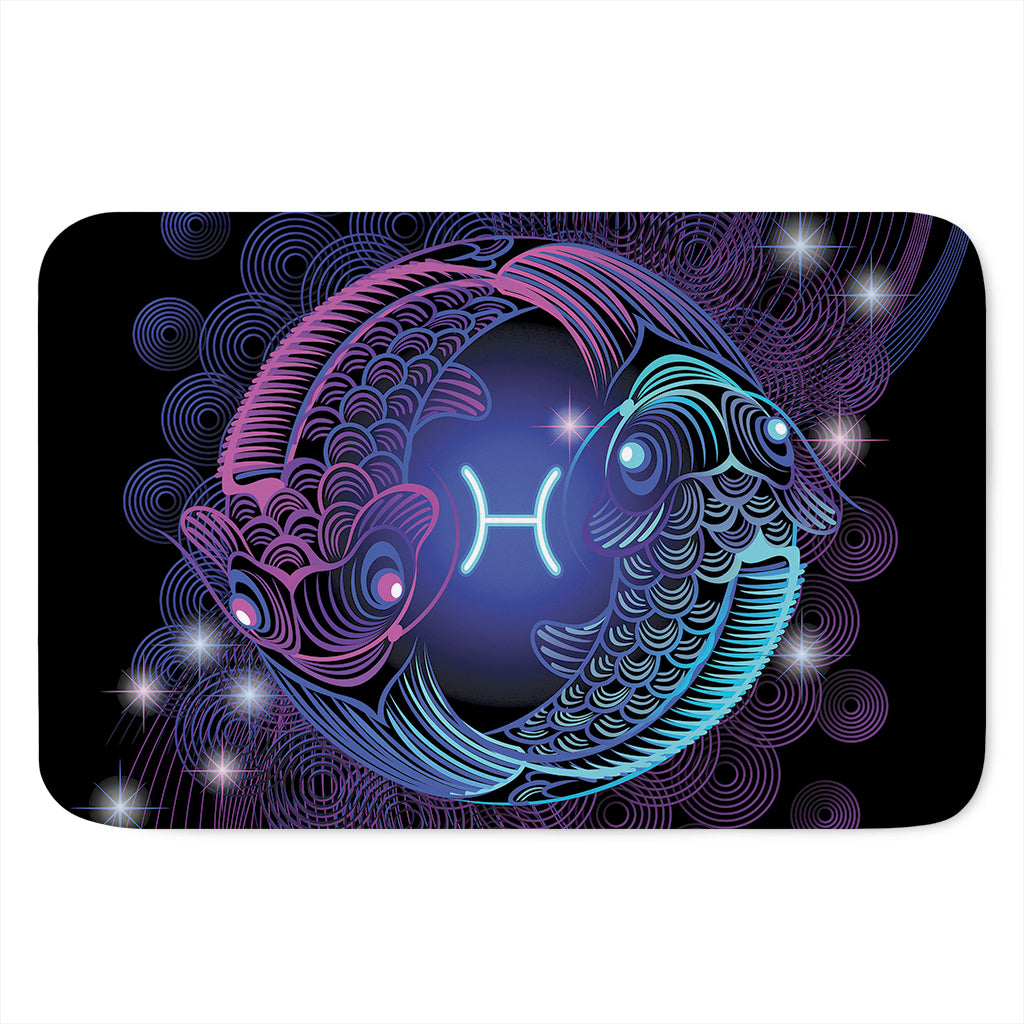 Dark Pisces Zodiac Sign Print Indoor Door Mat