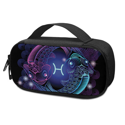 Dark Pisces Zodiac Sign Print Insulin Cooler Travel Case