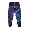 Dark Pisces Zodiac Sign Print Jogger Pants