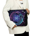 Dark Pisces Zodiac Sign Print Laptop Sleeve