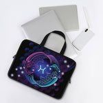 Dark Pisces Zodiac Sign Print Laptop Sleeve With Handle