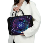 Dark Pisces Zodiac Sign Print Laptop Sleeve With Handle