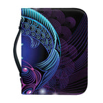 Dark Pisces Zodiac Sign Print Leather Bible Cover