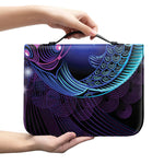 Dark Pisces Zodiac Sign Print Leather Bible Cover
