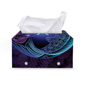 Dark Pisces Zodiac Sign Print Leather Tissue Box Cover