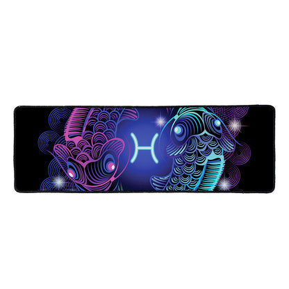 Dark Pisces Zodiac Sign Print Long Kitchen Mat