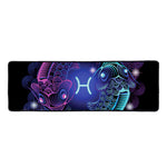 Dark Pisces Zodiac Sign Print Long Kitchen Mat
