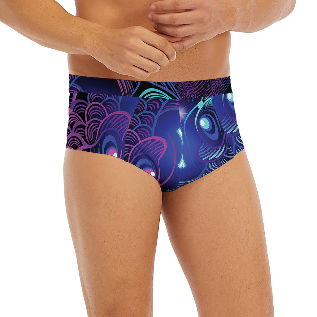 Dark Pisces Zodiac Sign Print Men's Briefs