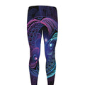 Dark Pisces Zodiac Sign Print Men's Leggings