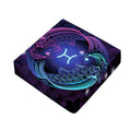 Dark Pisces Zodiac Sign Print Outdoor Seat Cushion Cover