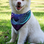Dark Pisces Zodiac Sign Print Over The Collar Dog Bandana