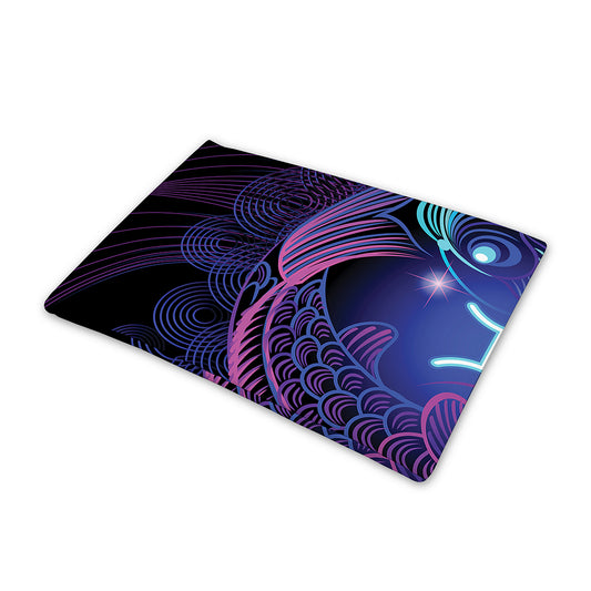 Dark Pisces Zodiac Sign Print Pet Cooling Mat Cover