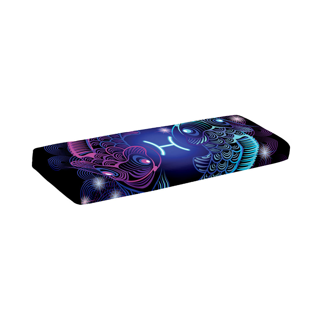 Dark Pisces Zodiac Sign Print Piano Keyboard Cover