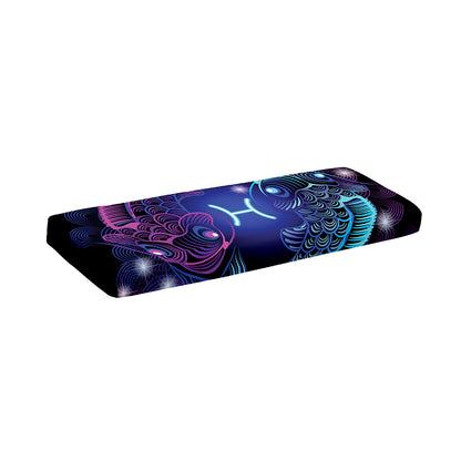 Dark Pisces Zodiac Sign Print Piano Keyboard Cover