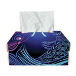 Dark Pisces Zodiac Sign Print Rectangle Tissue Box Cover
