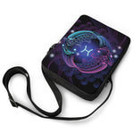 Dark Pisces Zodiac Sign Print Rectangular Crossbody Bag