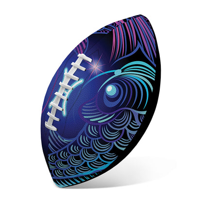 Dark Pisces Zodiac Sign Print Rugby Ball