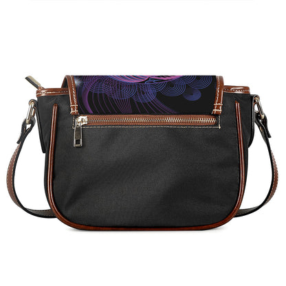 Dark Pisces Zodiac Sign Print Saddle Bag