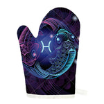 Dark Pisces Zodiac Sign Print Single Oven Mitt