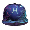 Dark Pisces Zodiac Sign Print Snapback Cap