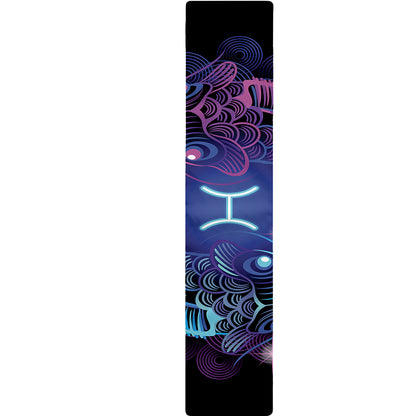 Dark Pisces Zodiac Sign Print Table Runner