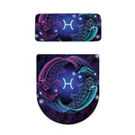 Dark Pisces Zodiac Sign Print Toilet Lid And Tank Cover Set