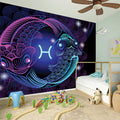 Dark Pisces Zodiac Sign Print Wall Sticker