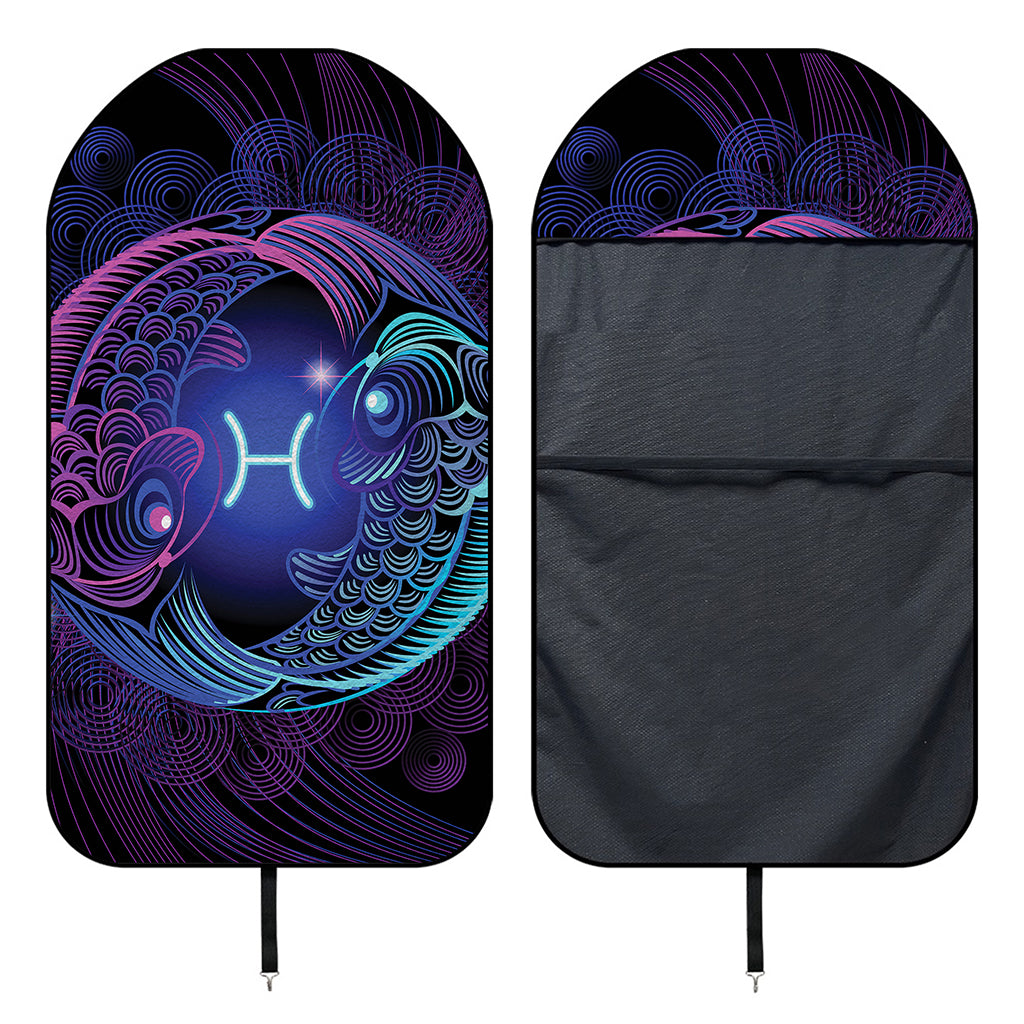 Dark Pisces Zodiac Sign Print Waterproof Car Seat Cover
