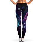 Dark Pisces Zodiac Sign Print Women's Leggings