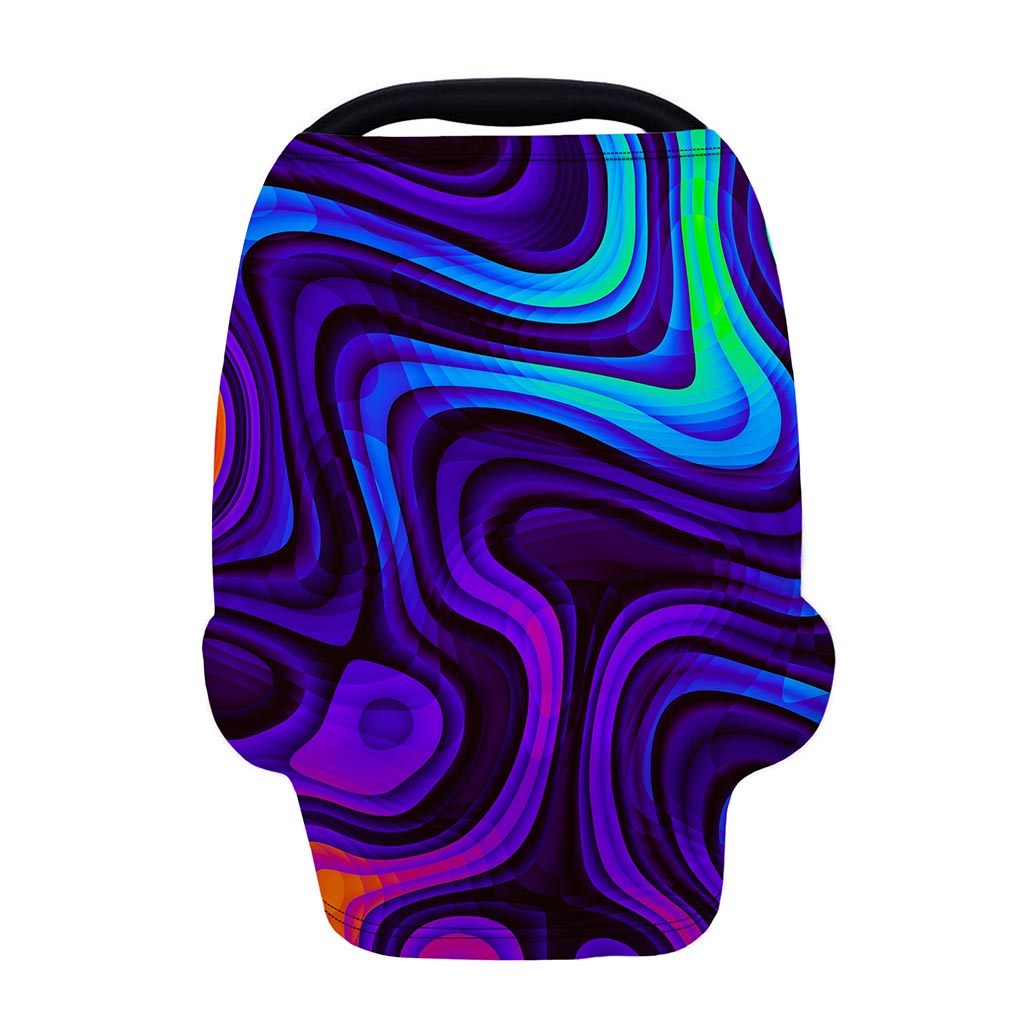 Dark Psychedelic Trippy Print Baby Seat Cover