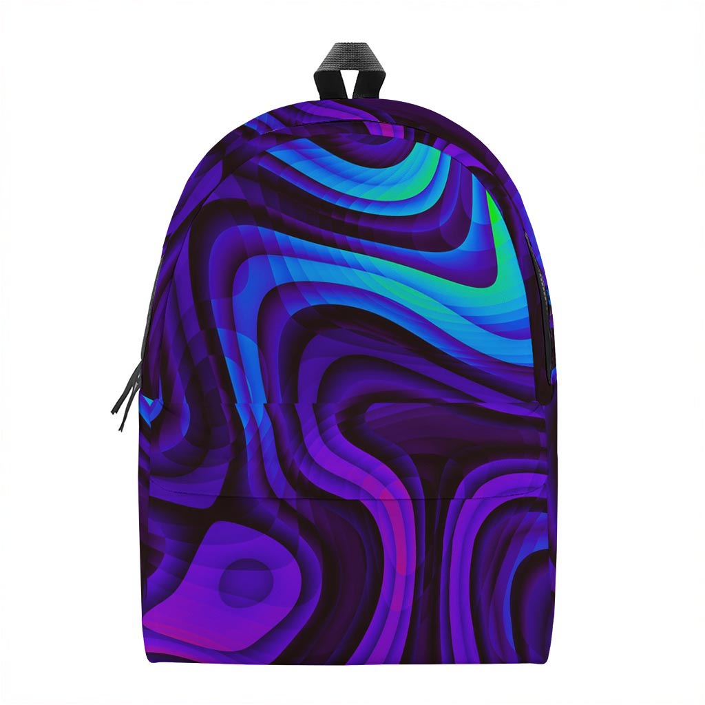 Dark Psychedelic Trippy Print Backpack