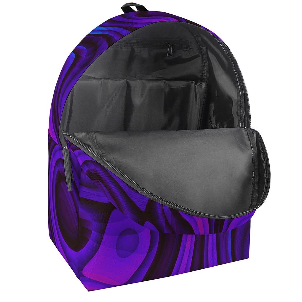 Dark Psychedelic Trippy Print Backpack