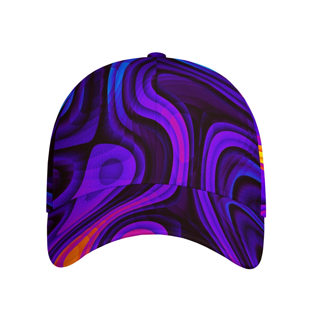 Dark Psychedelic Trippy Print Baseball Cap