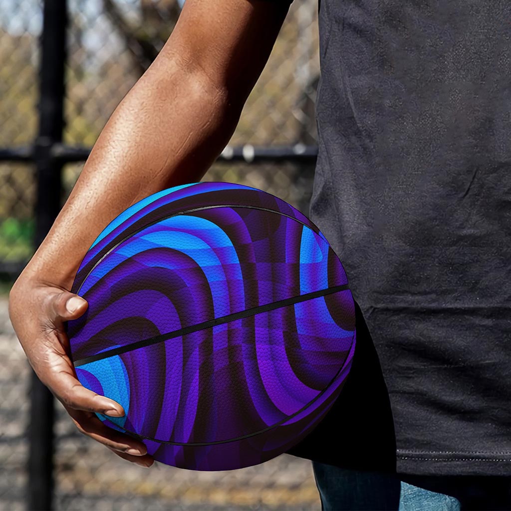 Dark Psychedelic Trippy Print Basketball