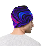 Dark Psychedelic Trippy Print Beanie