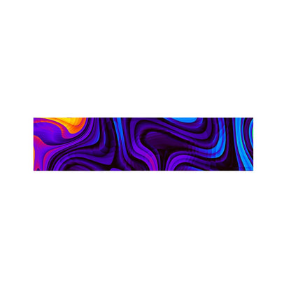 Dark Psychedelic Trippy Print Bed Runner