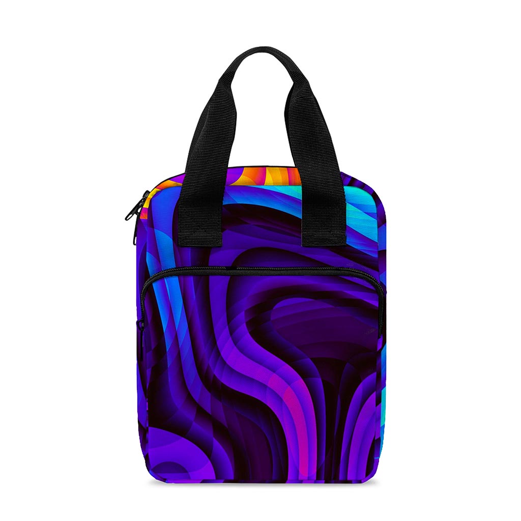 Dark Psychedelic Trippy Print Bible Tote Bag