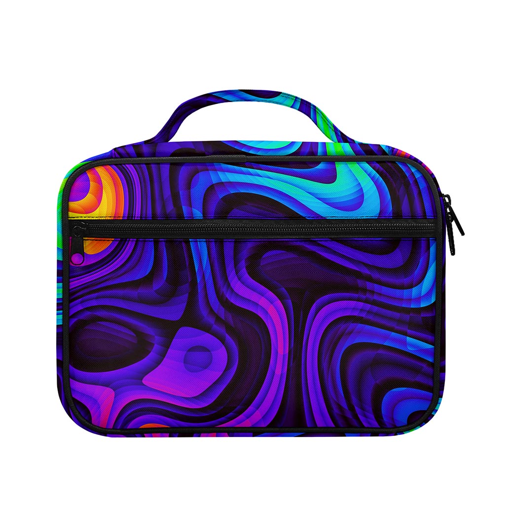 Dark Psychedelic Trippy Print Briefcase Bible Bag