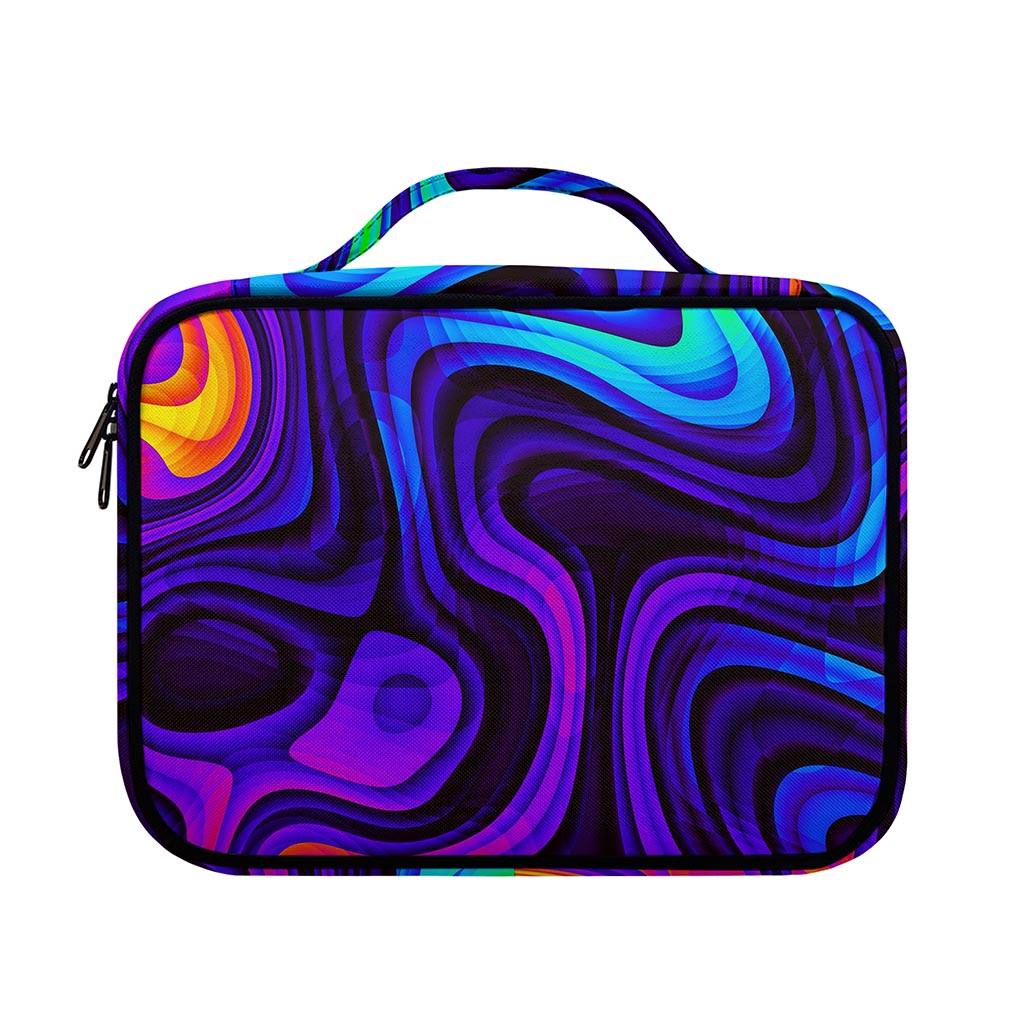 Dark Psychedelic Trippy Print Briefcase Bible Bag