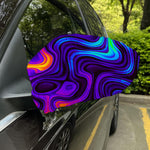 Dark Psychedelic Trippy Print Car Side Mirror Covers