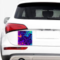 Dark Psychedelic Trippy Print Car Sticker